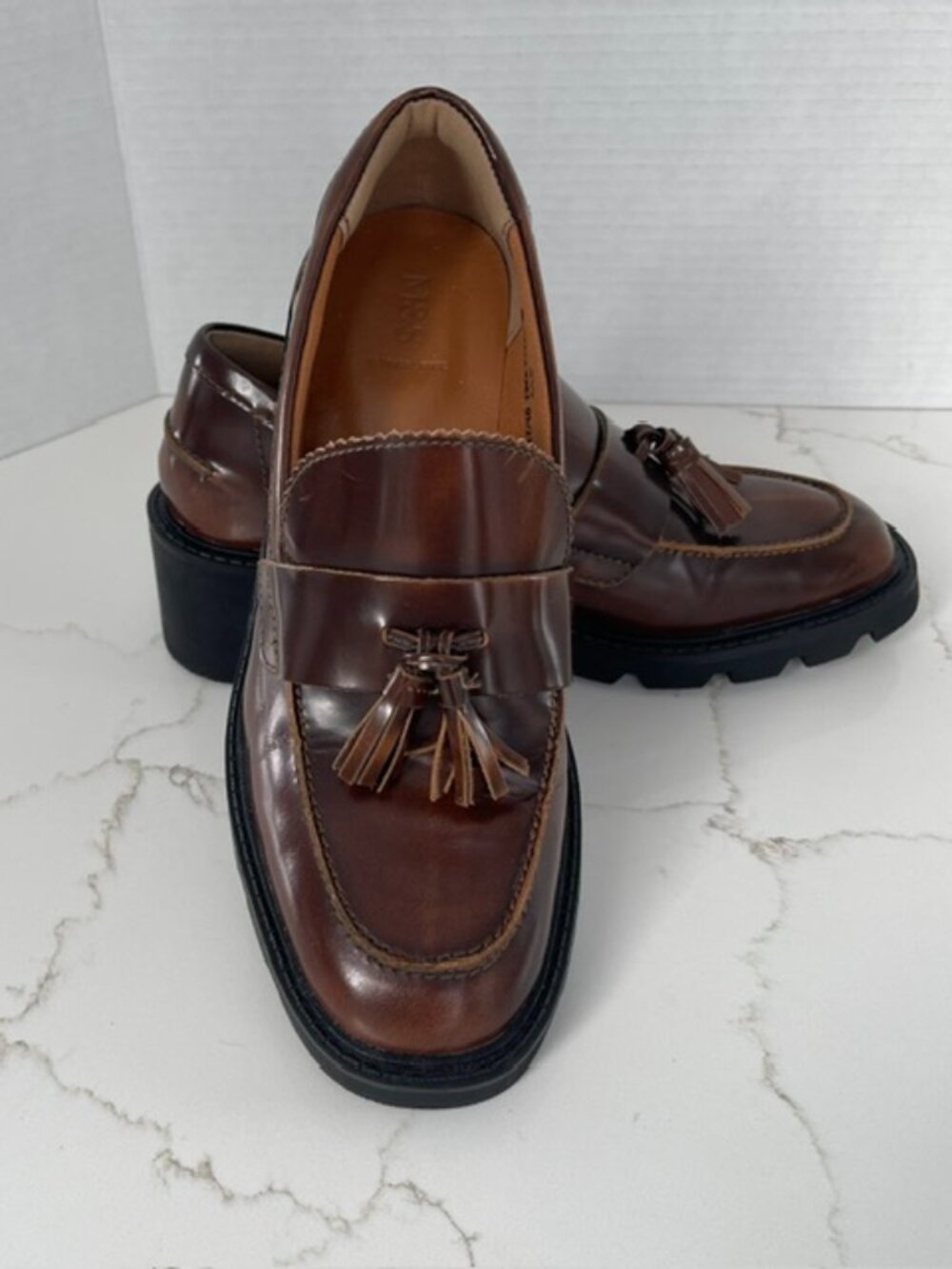 M & S Brown Tassel Loafer, Size 7.5 (5.5 UK)